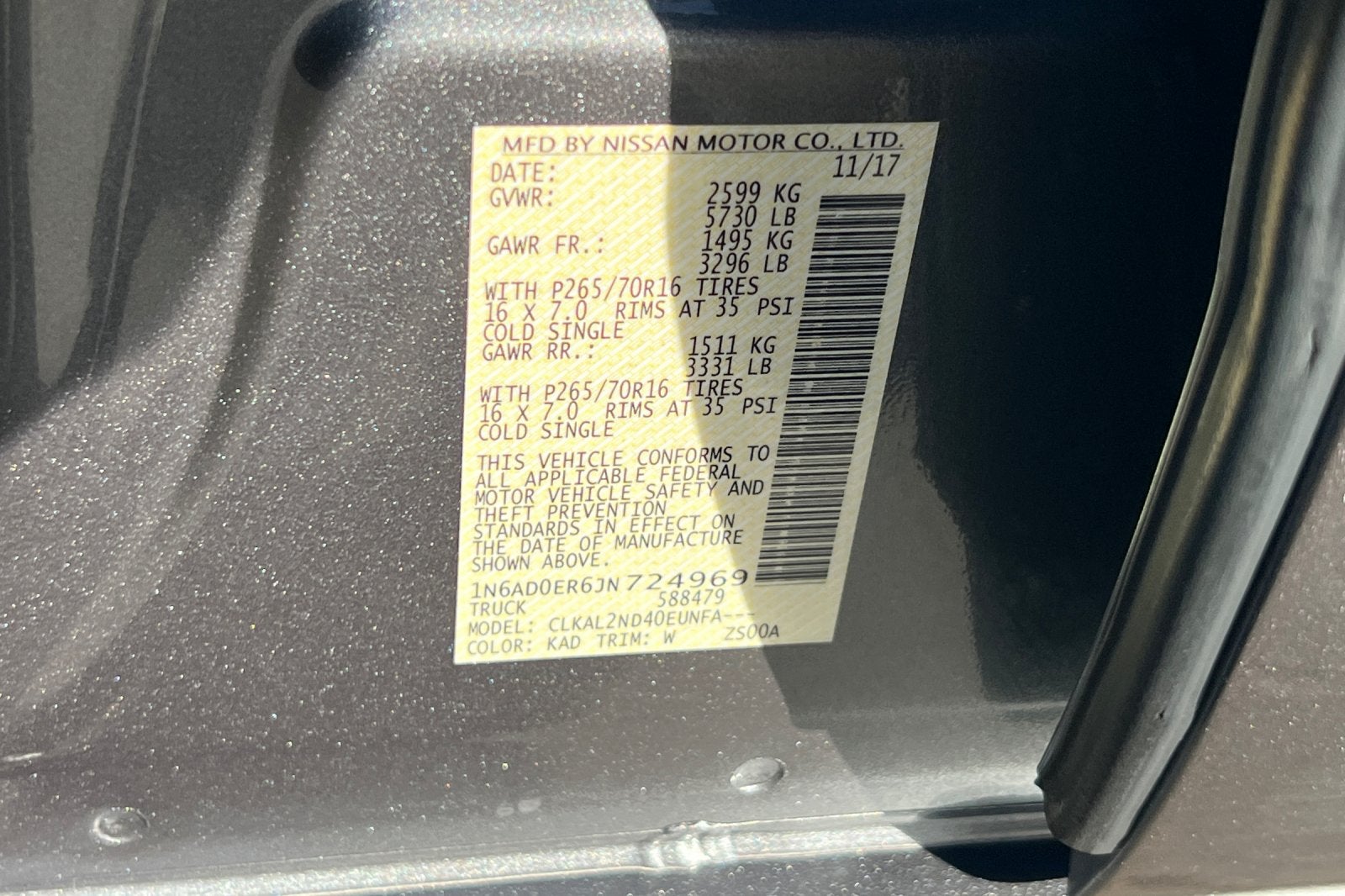 2018 Nissan Frontier S