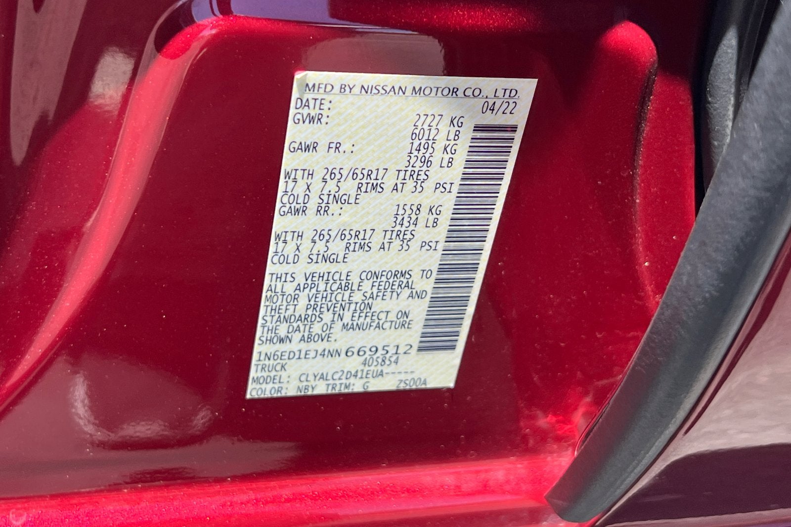2022 Nissan Frontier SV