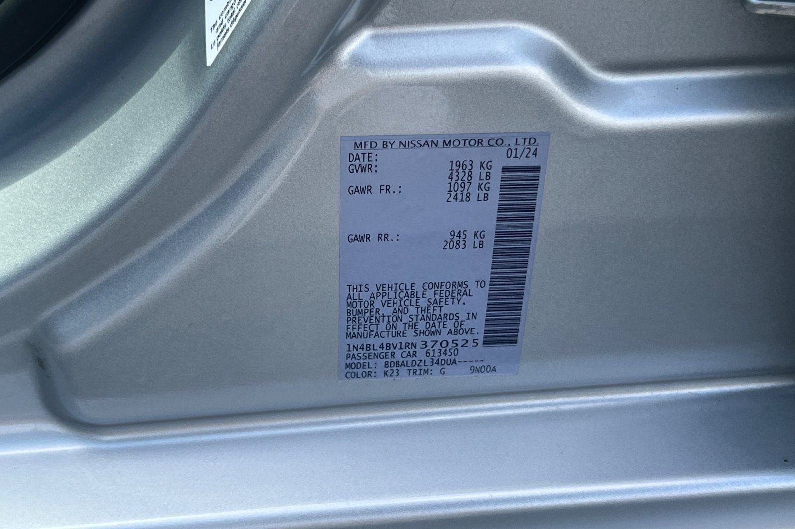 2024 Nissan Altima 2.5 S