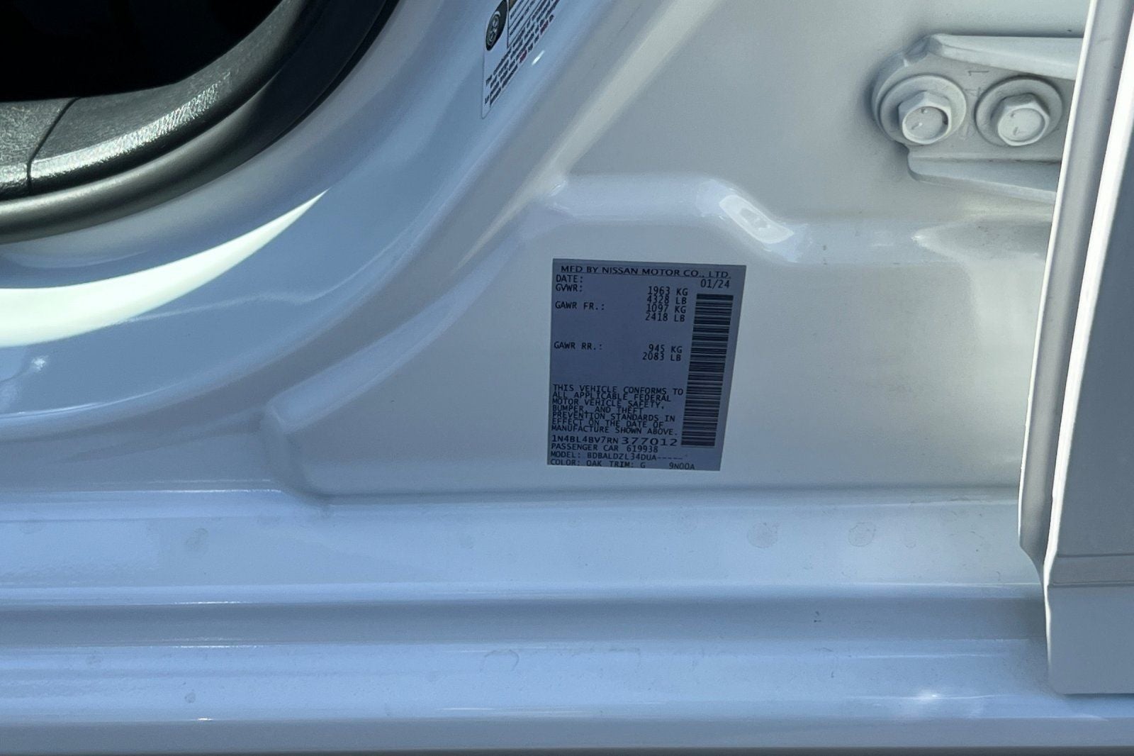 2024 Nissan Altima 2.5 S