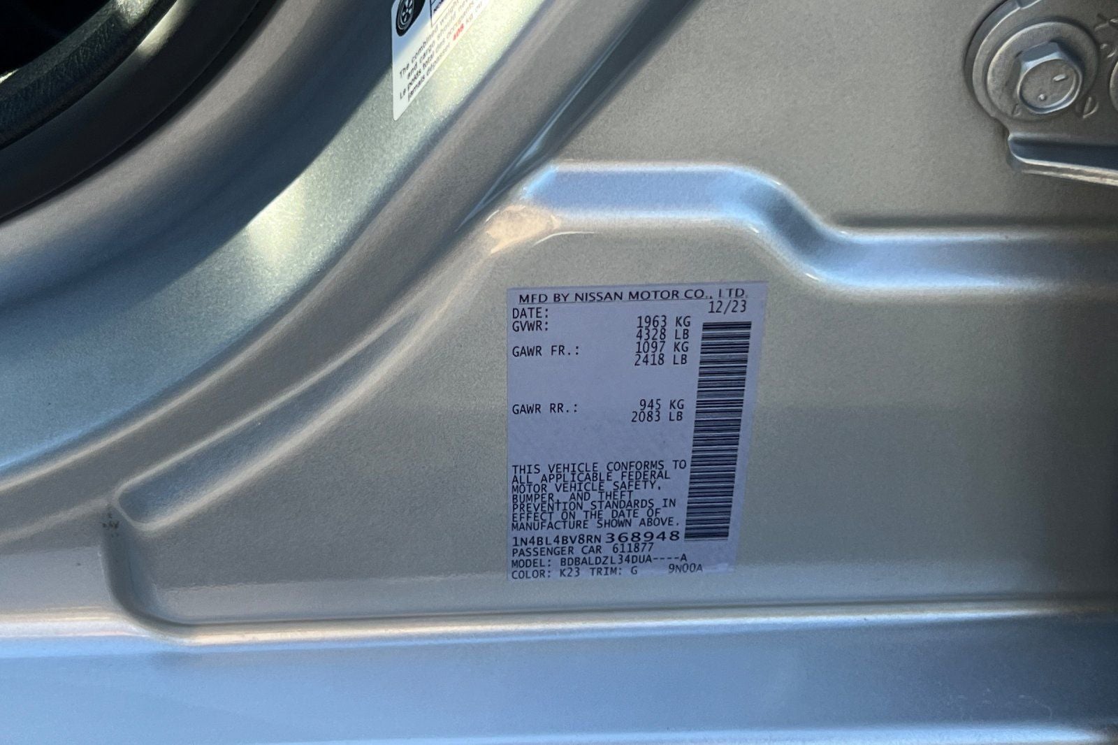 2024 Nissan Altima 2.5 S