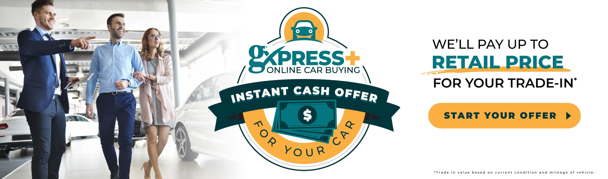 GXpress+ Online Car Buying – Instant Cash Offer