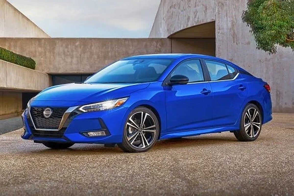 Blue Nissan Sentra